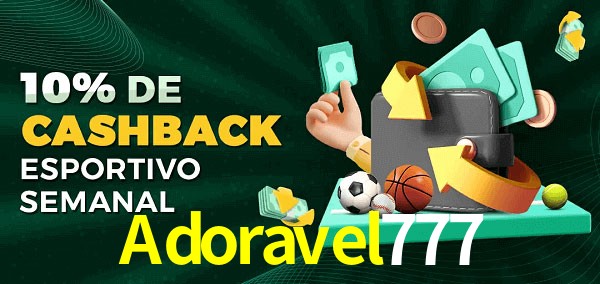10% de bônus de cashback na Adoravel777